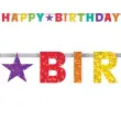 baner happy birthday gwiazda holo mix amscan 230 cm