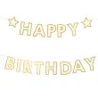 baner happy birthday gwiazdki glamour zloty partydeco 2 2 m
