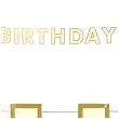 baner happy birthday gwiazdki glamour zloty partydeco 2 2 m