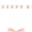 baner happy birthday kotek kremowy partydeco 1 8 m