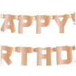baner happy birthday metalik rozowe zloto godan 160 x 11 cm