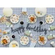 baner happy birthday pojazdy budowlane partydeco 200cm diy
