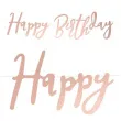 baner happy birthday rozowe zloto partydeco 62 cm