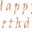 baner happy birthday stylizowany metalik rozowe zloto godan 200 x 11 cm