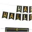 baner happy halloween czarno zloty partypal 250cm
