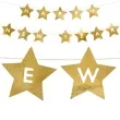 baner happy new year gwiazdki zloty partydeco 290 x 17 cm