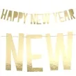 baner happy new year zloty partydeco 90 cm