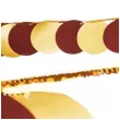 baner kolka metalizowane zloty burgundowy partydeco 2 2 m