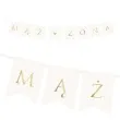 baner maz i zona bialy partydeco 110 cm
