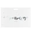 baner moje urodziny partydeco srebrny 90 cm