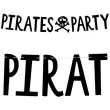 baner pirates party piraci czarny partydeco 100 cm