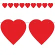 baner serca classic czerwony 2 2 m