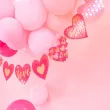 baner serca love rozowy partypal 2 m