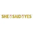 baner she said yes zloty brokat amscan 365 cm