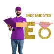 baner she said yes zloty brokat amscan 365 cm