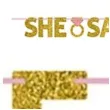 baner she said yes zloty brokat amscan 365 cm