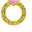 baner she said yes zloty brokat amscan 365 cm