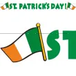 baner st patricks day irlandzka flaga zielony 2 2 m