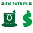 baner sw patryk z kapeluszem zielony 2 2 m