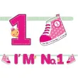 baner urodzinowy im no 1 rozowy 1 szt