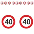 baner urodziny 40 traffic birthday 2 5 m