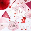 baner walentynki valentines rozowy partydeco 2 1m