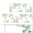 baner wieczor panienski listki bialy partycollection 3 5 m