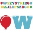 baner wszystkiego najlepszego 2 balony mix godan 3 m