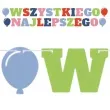 baner wszystkiego najlepszego 4 balony mix godan 3 m