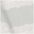 bieznik koronkowa ramka srebrny paw 40x2400cm