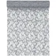 bieznik koronkowy srebrny poliester santex 500 x 28 cm