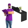 bieznik na halloween andrzejki na stol czarny dlugi 9metrow 36 cm rolka