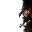 boa deluxe czarno pomaranczowy funnyfashion 200 cm 45 g