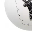bombka black and white renifer biala 7 5cm arpex