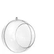 bombka do dekorowania kula z otworem akrylowa aliga 12 cm 5 szt