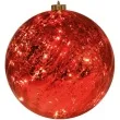 bombka swiateczna ledowa czerwona guirca 15 cm
