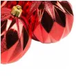 bombki blyszczace romby czerwone akces 8 cm 12 szt