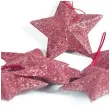 bombki brokatowe gwiazdki czerwone arpex 6 szt