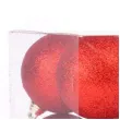 bombki czerwony brokat 6 cm arpex 8 szt