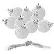 bombki disco biale arpex 3 cm 9 szt