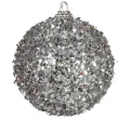 bombki frost plastikowe srebrne guirca 6 cm 4 szt