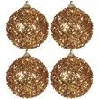 bombki frost plastikowe zlote guirca 6 cm 4 szt