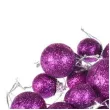 bombki mini brokatowe fioletowet arpex komplet 20 szt