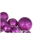 bombki mini brokatowe fioletowet arpex komplet 20 szt