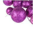 bombki mini brokatowe fioletowet arpex komplet 20 szt