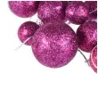 bombki mini brokatowe rozowe arpex komplet 20 szt