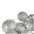 bombki mini brokatowe srebrne arpex komplet 20 szt