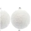 bombki osniezone biale arpex 6 cm 6 szt