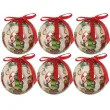 bombki pingwin z choinka akrylowe guirca 6 cm 6 szt