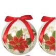 bombki swiateczna poinsecja akrylowe guirca 6 cm 6 szt